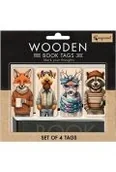 Zakładki do książek - Cozywood Zakładki drewniane do książki Przyjaciele - miniaturka - grafika 1