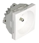 Gniazdka elektryczne - EFAPEL QUADRO45 GNIAZDO Z UZIEMIENIEM BIAŁY 45111 SBR - miniaturka - grafika 1