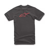 Akcesoria motocyklowe - Alpinestars Heritage Blaze Tee męski T-shirt, sportowa koszulka z krótkim rękawem, krój podkreślający sylwetkę, odzież sportowa outdoorowa czarny czarny/czerwony S - miniaturka - grafika 1