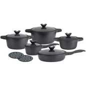 Zestawy garnków i patelni - Klausberg Zestaw Garnków Granitowych 12 Ele KLAUSBERG Vivace Black [KB-7351] KB-7351 - miniaturka - grafika 1