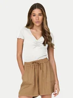 Koszulki i topy damskie - ONLY T-Shirt Betty 15311919 Biały Regular Fit - miniaturka - grafika 1