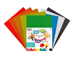 Filc karty A4, 2mm, 8 arkuszy - Etykiety samoprzylepne i bloki etykiet - miniaturka - grafika 1