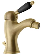 Baterie bidetowe - Sapho Kirké Black - Bateria bidetowa z wylewką,, chrom KI03NB - miniaturka - grafika 1