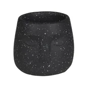 Donice - Osłonka doniczki cementowa Lone Twarz 11cm boho aztec antracyt - miniaturka - grafika 1