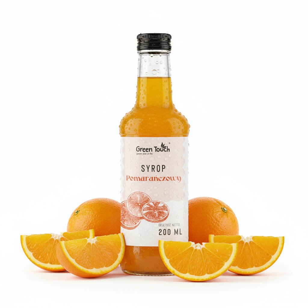Syrop pomarańczowy 200 ml naturalny do herbaty bez barwników i konserwantów
