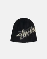 Czapki damskie - czarna czapka Stussy Skullcap Brushed Out Stock Black - miniaturka - grafika 1