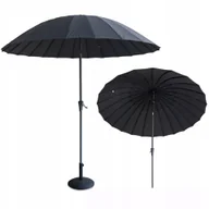 Parasole ogrodowe - Parasol do ogrodu PHUKET WOOD 2,8m Dark Grey - Focus Garden - miniaturka - grafika 1