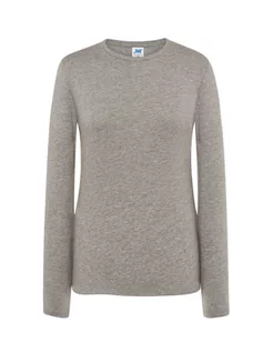 T-shirt damski medyczny szara długi rękaw roz.S - Koszulki i topy damskie - miniaturka - grafika 1