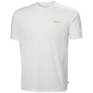 Koszulki sportowe męskie - Koszulka męska Helly Hansen Skog Graphic T-Shirt Rozmiar: M / Kolor: biały - miniaturka - grafika 1