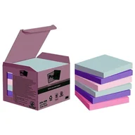 Notesy i bloczki - Notes samoprzylepny 76x76mm 6x100 kartek 654-1GB mix kolorów pastelowych 3M POST-IT NATURE ekologiczny /3M-4054596926677/ - miniaturka - grafika 1