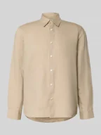 Koszule męskie - Koszula casualowa z mieszanki lnu i bawełny w kroju regular fit model 'CLAY LINENBLEND' - miniaturka - grafika 1