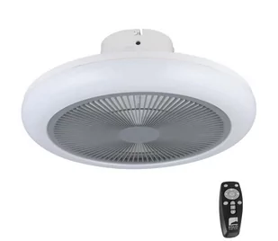 Eglo 35138 - LED Ściemnialny wentylator sufitowy KOSTRENA LED/25,5W/230V szary+pilot - Wentylatory sufitowe - miniaturka - grafika 1
