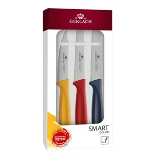 Gerlach Zestaw 3 noży SMART COLOR > FINAŁ! ZA KAŻDE WYDANE 500 ZŁ OTRZYMASZ 50 ZŁ RABATU > KUP MIN 2 PRODUKTY > OTWARTE 24/7 SPRAWDŹ - Noże - miniaturka - grafika 2