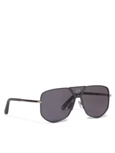 PHILIPP PLEIN Okulary przeciwsłoneczne Power Heksagon SPP009M Szary - Okulary przeciwsłoneczne - miniaturka - grafika 1