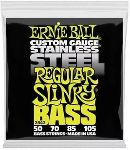 Ernie Ball Stainless Steel Bass Guitar Strings 2842 - Struny gitarowe  - miniaturka - grafika 1