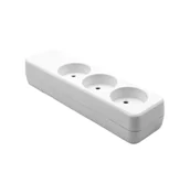 Listwy zasilające - ProXtend Danish Power Strip 3-way White - miniaturka - grafika 1