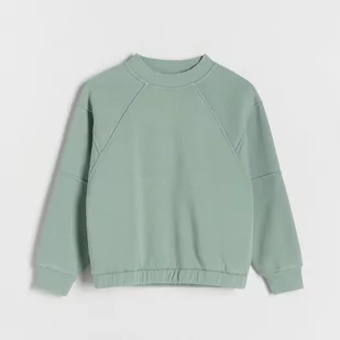 Reserved - Bluza z przeszyciami - Khaki - Bluzki dla dziewczynek - miniaturka - grafika 1