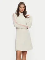 Sukienki - EA7 Emporio Armani Sukienka codzienna 6DTA54 TJZBZ 1120 Beżowy Regular Fit - miniaturka - grafika 1