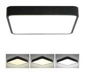 Lampy sufitowe - Brilagi - LED Plafon POOL LED/48W/230V 3000/4500/6000K 50x50 cm czarny - miniaturka - grafika 1