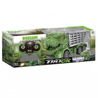 Zabawki zdalnie sterowane - Lumarko Samochód Zdalnie Sterowany Rc Dinozaur Zielony + Figurka! - miniaturka - grafika 1