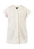 Bluzki damskie - Scabbo Dziewczęca (Kids) bluzka dziewczęca, Biała wełna ze złotymi kropkami, 146 - miniaturka - grafika 1