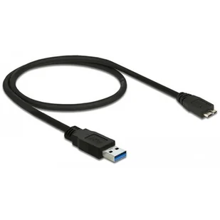 Delock Kabel USB 3.0 0.5m micro AM-BM czarny 85071 - Kable USB - miniaturka - grafika 1
