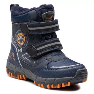 Buty dla chłopców - Śniegowce KAPPA - 260581K Navy/Orange 6744 - grafika 1