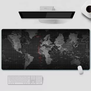 Gamingowa podkładka pod myszkę i klawiaturę dla graczy RGB LED 30x80cm - Mapa Świata - Podkładki pod mysz - miniaturka - grafika 1