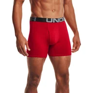 Bielizna sportowa męska - UA Charged Cotton 6in 3 Pack Czerwony S - miniaturka - grafika 1
