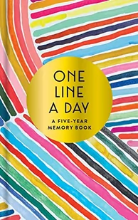 CHRONICLE BOOKS Rainbow One Line a Day: A Five-Year Memory Book - Pozostałe książki - miniaturka - grafika 1