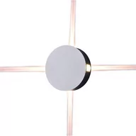 Lampy ogrodowe - Kinkiet Zewnętrzny Oprawa Ścienna V-Tac 4W Led Ip65 Biała Okrągła Vt-706 3000K 440Lm - miniaturka - grafika 1