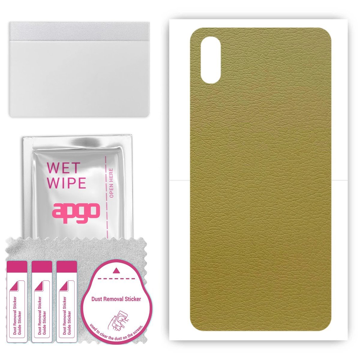 Folia naklejka skórka strukturalna na TYŁ do Cubot J5 - Skóra Oliwkowa - apgo SKINS