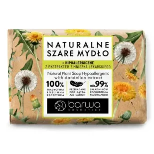 Barwa Naturalne szare mydło z ekstraktem z mniszka lekarskiego, 90 g - Mydła - miniaturka - grafika 1