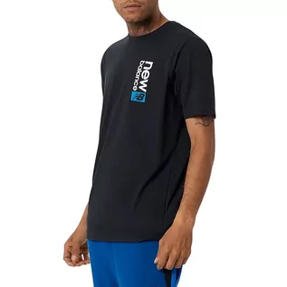 Koszulki męskie - New Balance Koszulka MT21902BK - czarna - grafika 1