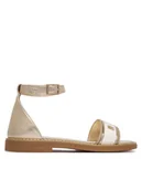 Buty dla dziewczynek - Tommy Hilfiger Sandały T4A2-34431-0517 S Złoty - miniaturka - grafika 1