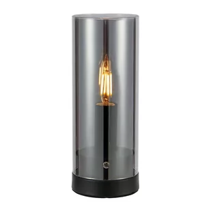 Czarna lampa stołowa z szklanym kloszem (wysokość 23 cm) Post – Markslöjd - Noże stołowe - miniaturka - grafika 1