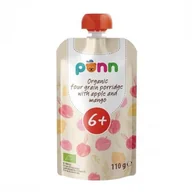 Desery dla dzieci - SALVEST PÕNN BIO Kaszka zbożowa z mango i jabłkiem, 110g - miniaturka - grafika 1