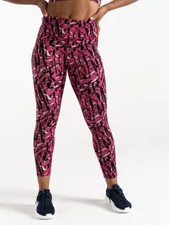 Spodnie sportowe damskie - Dare 2b Legginsy sportowe "Influential" w kolorze różowym - grafika 1