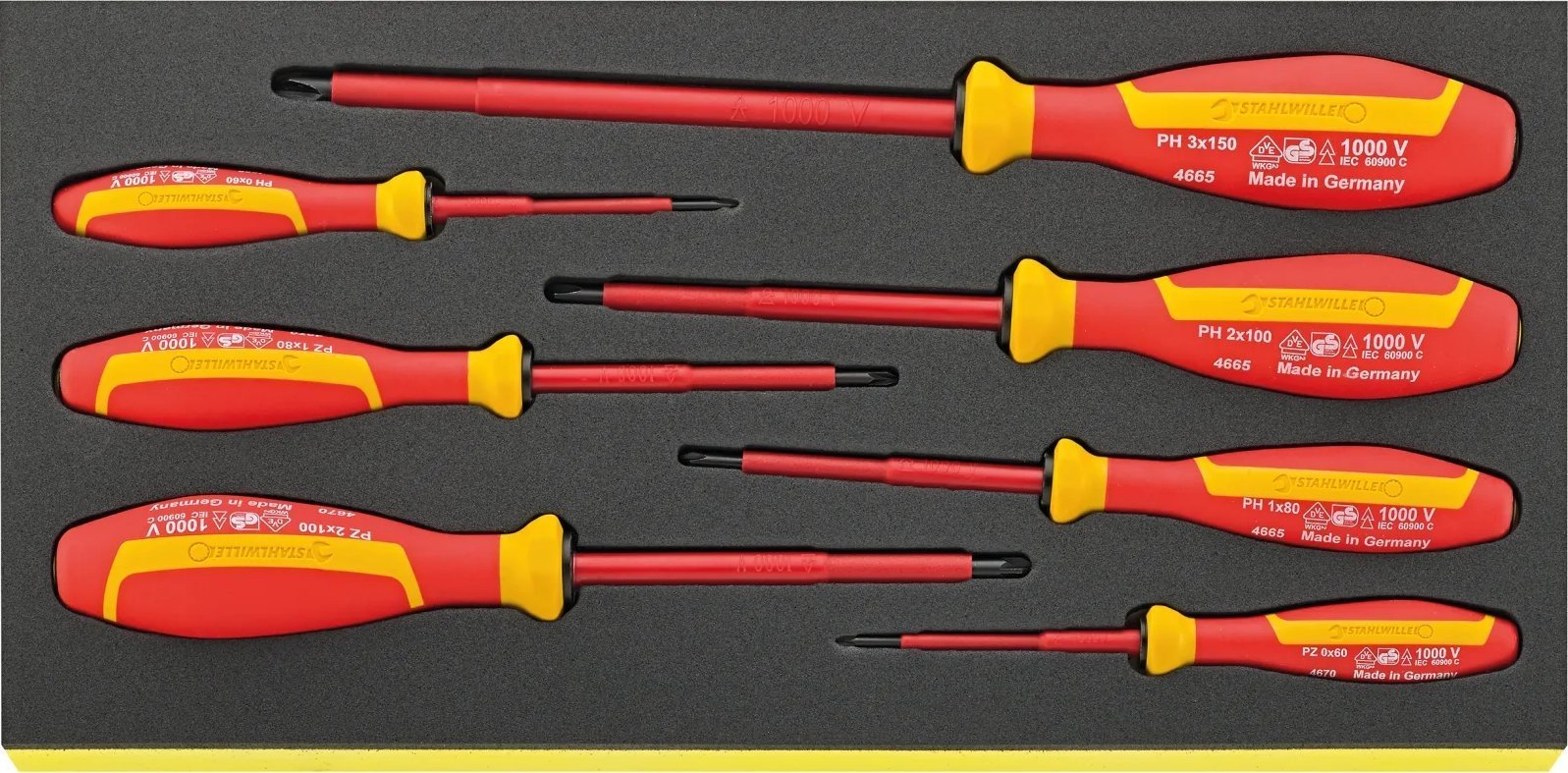 Stahlwille Zestaw TCS 1/3 wkrętaków VDE 1000V, 7-elementowy