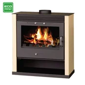 Piece wolnostojące - Piec piecyk kominek na drewno 13kW (kolor: kość słoniowa) - spełnia anty-smogowy EkoProjekt 48280256 - miniaturka - grafika 1
