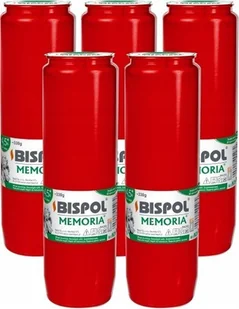 ZESTAW Wkłady do zniczy olejowe BISPOL WO6C 108H 5szt. + Zapałki DABSTER_PL 38szt. - Lampiony i znicze - miniaturka - grafika 1