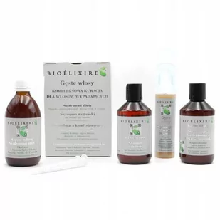 Bioelixire Gęste Włosy Kompleksowa kuracja do włosów wypadających 1050 ml ( 300 ml 300 ml 300 ml 150 ml) - Zestawy kosmetyków damskich - miniaturka - grafika 1