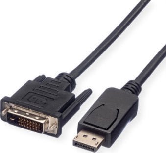 Kabel Value VALUE Kabel DisplayPort męski DP - DVI 24+1 męski, LSOH, czarny, 1,5 m