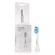 Końcówki do szczoteczek elektrycznych - SmileSonic KOŃCÓWKI SMILESONIC EX / GO - DAILYCARE Białe 2 SZT. - miniaturka - grafika 1
