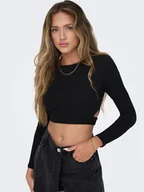 Bluzki damskie - ONLY Bluzka 15293922 Czarny Slim Fit - miniaturka - grafika 1