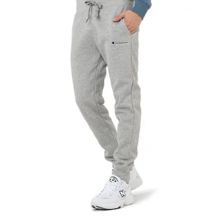 Spodnie Champion Small Script Logo Embroidery Fleece 217867-EM031 - szare - Spodnie sportowe męskie - miniaturka - grafika 1