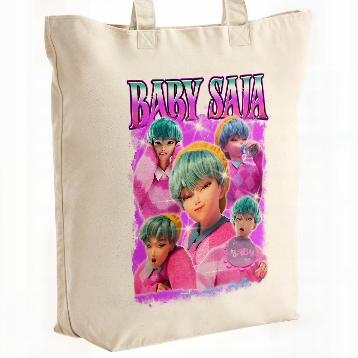 Torba bawełniana premium KPopowe Łowczynie Demonów Huntrix Saja Dla Fanów