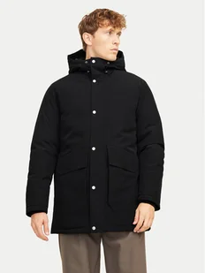 Jack&Jones Parka Trek 12256992 Czarny Regular Fit - Kurtki męskie - miniaturka - grafika 1