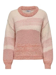 ONLY Sweter w kolorze szaroróżowym - Swetry damskie - miniaturka - grafika 1