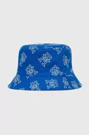 Czapki męskie - Tommy Hilfiger kapelusz dwustronny bawełniany kolor niebieski - miniaturka - grafika 1